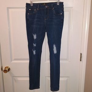 Hammer Jeans size 11 skinny stretch distress